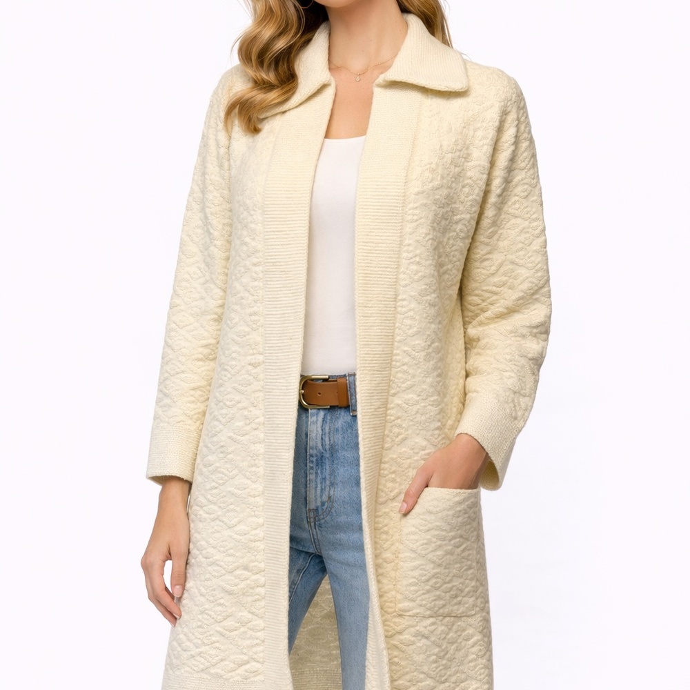 Ivory Kingsley Cardigan Knit M